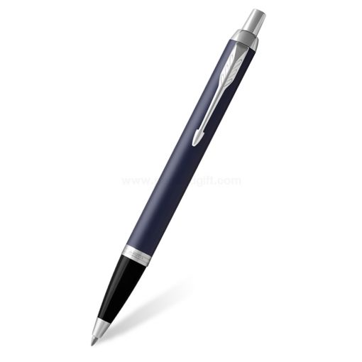 PARKER IM Ballpoint Pen Blue CT - ปากกาลูกลื่นป๊ากเกอร์ ไอเอ็ม บลู ซีที สีน้ำเงินแมทคลิปเงิน