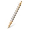 PARKER IM Premium Ballpoint Pen Warm Silver GT - ปากกาลูกลื่นป๊ากเกอร์ ไอเอ็มพรีเมี่ยม วอร์มซิลเวอร์ จีที สีเงินคลิปทอง