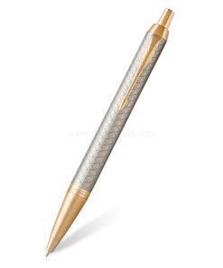 PARKER IM Premium Ballpoint Pen Warm Silver GT - ปากกาลูกลื่นป๊ากเกอร์ ไอเอ็มพรีเมี่ยม วอร์มซิลเวอร์ จีที สีเงินคลิปทอง