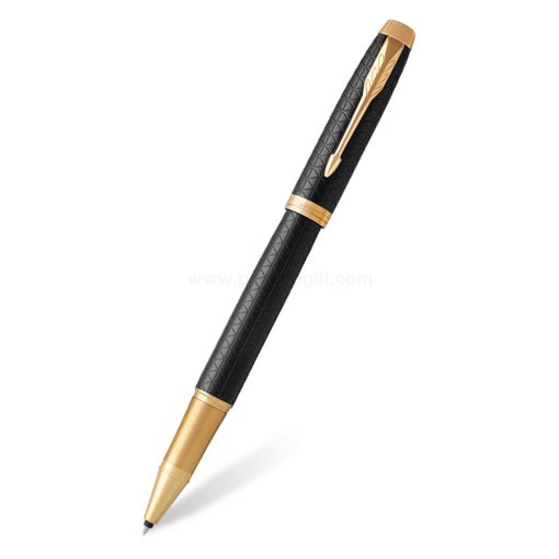 PARKER IM Premium Rollerball Pen Black GT - ปากกาโรลเลอร์บอลป๊ากเกอร์ ไอเอ็มพรีเมี่ยม แบล็ค จีที สีดำคลิปทอง