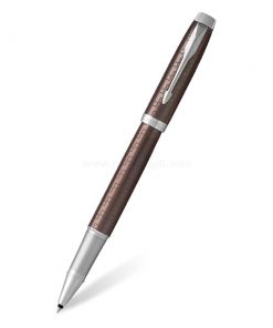 PARKER IM Premium Rollerball Pen Brown CT - ปากกาโรลเลอร์บอลป๊ากเกอร์ ไอเอ็มพรีเมี่ยม บราวน์ ซีที สีน้ำตาลคลิปเงิน