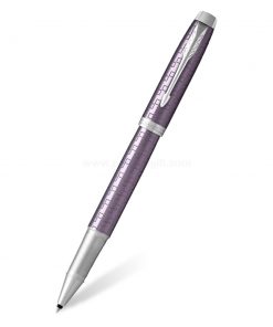 PARKER IM Premium Rollerball Pen Dark Violet CT - ปากกาโรลเลอร์บอลป๊ากเกอร์ ไอเอ็มพรีเมี่ยม ดาร์กไวโอเลต ซีที สีม่วงคลิปเงิน