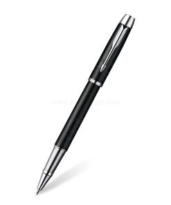 PARKER IM Premium Rollerball Pen Matte Black CT - ปากกาโรลเลอร์บอลป๊ากเกอร์ ไอเอ็มพรีเมี่ยม แมทแบล็ค ซีที สีดำด้านคลิปเงิน