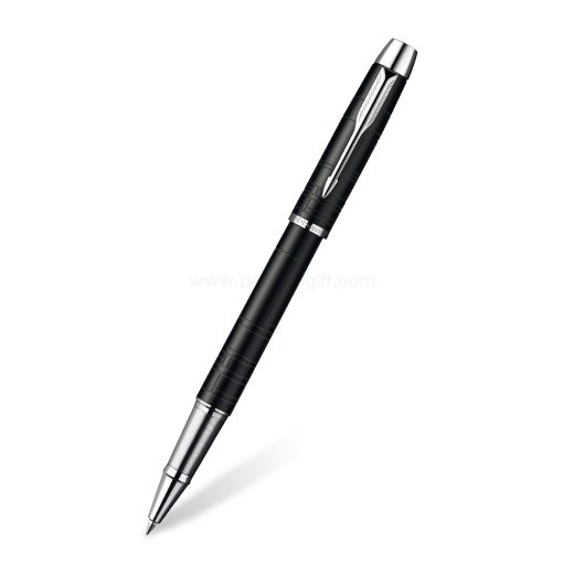 PARKER IM Premium Rollerball Pen Matte Black CT - ปากกาโรลเลอร์บอลป๊ากเกอร์ ไอเอ็มพรีเมี่ยม แมทแบล็ค ซีที สีดำด้านคลิปเงิน