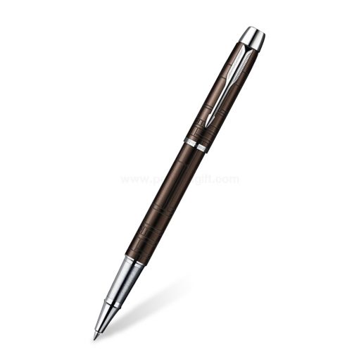 PARKER IM Premium Rollerball Pen Metallic Brown CT - ปากกาโรลเลอร์บอลป๊ากเกอร์ ไอเอ็มพรีเมี่ยม เมทัลลิค บราวน์ ซีที สีน้ำตาลคลิปเงิน