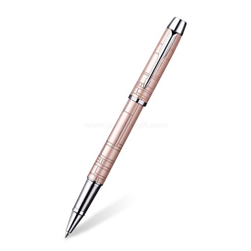 PARKER IM Premium Rollerball Pen Metallic Pink CT - ปากกาโรลเลอร์บอลป๊ากเกอร์ ไอเอ็มพรีเมี่ยม เมทัลลิค พิงค์ ซีที สีชมพูคลิปเงิน