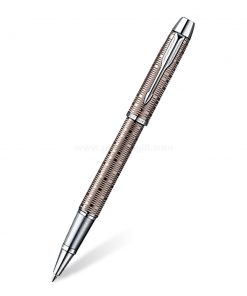 PARKER IM Premium Rollerball Pen Vacumatic Brown Shadow CT - ปากกาโรลเลอร์บอลป๊ากเกอร์ ไอเอ็มพรีเมี่ยม วาคูเมติก บราวน์ ชาโดว์ ซีที สีน้ำตาลคลิปเงิน