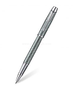 PARKER IM Premium Rollerball Pen Vacumatic Emerald Pearl CT - ปากกาโรลเลอร์บอลป๊ากเกอร์ ไอเอ็มพรีเมี่ยม วาคูเมติก อเมรัลเพิร์ล ซีที สีเขียวคลิปเงิน