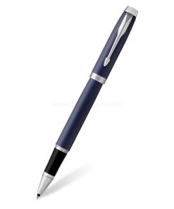 PARKER IM Rollerball Pen Blue CT - ปากกาโรลเลอร์บอลป๊ากเกอร์ ไอเอ็ม บลู ซีที สีน้ำเงินแมทคลิปเงิน