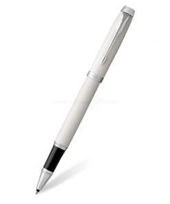 PARKER IM Rollerball Pen White CT - ปากกาโรลเลอร์บอลป๊ากเกอร์ ไอเอ็ม ไวท์ ซีที สีขาวคลิปเงิน