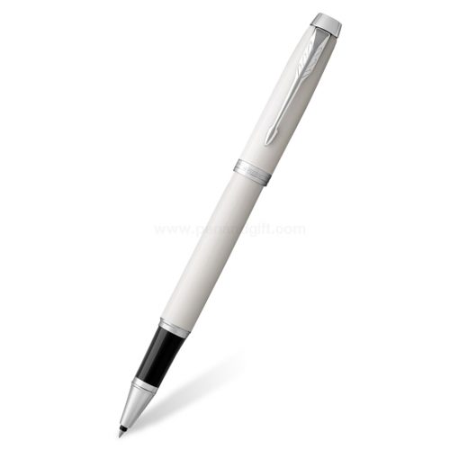 PARKER IM Rollerball Pen White CT - ปากกาโรลเลอร์บอลป๊ากเกอร์ ไอเอ็ม ไวท์ ซีที สีขาวคลิปเงิน