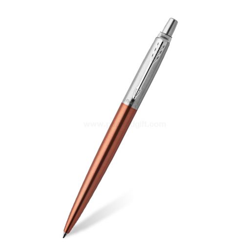 PARKER Jotter Ballpoint Pen Chelsea Orange CT - ปากกาลูกลื่นป๊ากเกอร์ จ็อตเตอร์ ออเร้นจ์ ซีที สีส้มเชลซีออเรนจ์คลิปเงิน