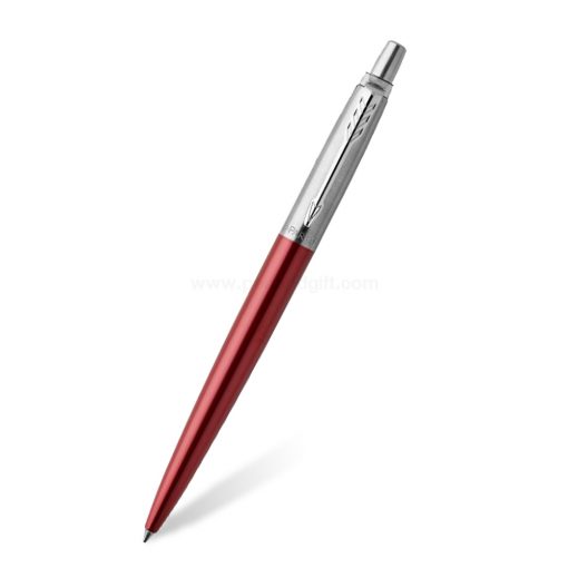 PARKER Jotter Ballpoint Pen Kensington Red CT - ปากกาลูกลื่นป๊ากเกอร์ จ็อตเตอร์ เคนซิงตัน เรด ซีที สีแดงเคนซิงตันคลิปเงิน