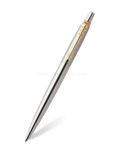 PARKER Jotter Ballpoint Pen Stainless Steel GT - ปากกาลูกลื่นป๊ากเกอร์ จ็อตเตอร์ สแตนเลสสตีล จีที สแตนเลสสตีลคลิปทอง