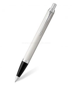PARKER IM Ballpoint Pen White CT - ปากกาลูกลื่นป๊ากเกอร์ ไอเอ็ม ไวท์ ซีที สีขาวคลิปเงิน