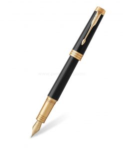 PARKER Premier Fountain Pen Black Lacquer CT - ปากกาหมึกซึมป๊ากเกอร์ พรีเมียร์ แบล็ค แล็ค ซีที สีดำเงาคลิปเงิน