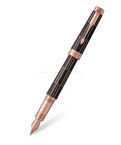 PARKER Premier Fountain Pen Luxury Brown PGT - ปากกาหมึกซึมป๊ากเกอร์ พรีเมียร์ ลัคซ์ซัวรี่ บราวน์ พีจีที สีน้ำตาลลัคซ์ชัวรี่คลิปชมพูทอง