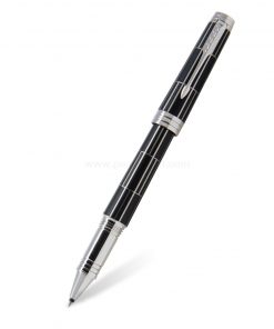 PARKER Premier Rollerball Pen Luxury Black CT - ปากกาโรลเลอร์บอลป๊ากเกอร์ พรีเมียร์ ลัคซ์ซัวรี่ แบล็ค ซีที สีดำคลิปเงิน