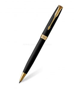 PARKER Sonnet Ballpoint Pen Matte Black Lacquer GT - ปากกาลูกลื่นป๊ากเกอร์ ซอนเน็ต แมทแบล็ค แล็ค จีที สีดำด้านคลิปทอง