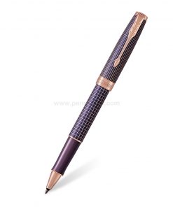 PARKER Sonnet Rollerball Pen Prestige Chiselled Purple Matrix PGT - ปากกาโรลเลอร์บอลป๊ากเกอร์ ซอนเน็ต เพรสทีจ ชิเซิล เพอร์เพิล แมททริกซ์ พีจีที สีม่วงแมททริกซ์