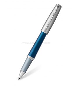 PARKER Urban Premium Rollerball Pen Dark Blue CT - ปากกาโรลเลอร์บอลป๊ากเกอร์ เออร์เบิน พรีเมี่ยม ดาร์กบลู ซีที สีน้ำเงินคลิปเงิน
