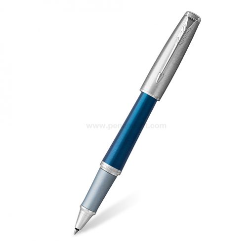 PARKER Urban Premium Rollerball Pen Dark Blue CT - ปากกาโรลเลอร์บอลป๊ากเกอร์ เออร์เบิน พรีเมี่ยม ดาร์กบลู ซีที สีน้ำเงินคลิปเงิน