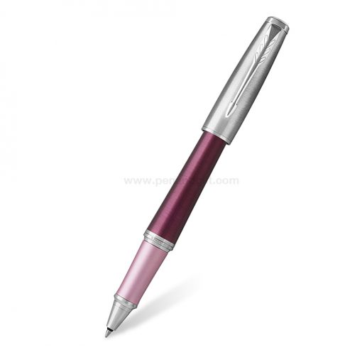PARKER Urban Premium Rollerball Pen Dark Purple CT - ปากกาโรลเลอร์บอลป๊ากเกอร์ เออร์เบิน พรีเมี่ยม ดาร์กเพอร์เพิล ซีที สีม่วงเพอร์เพิลคลิปเงิน