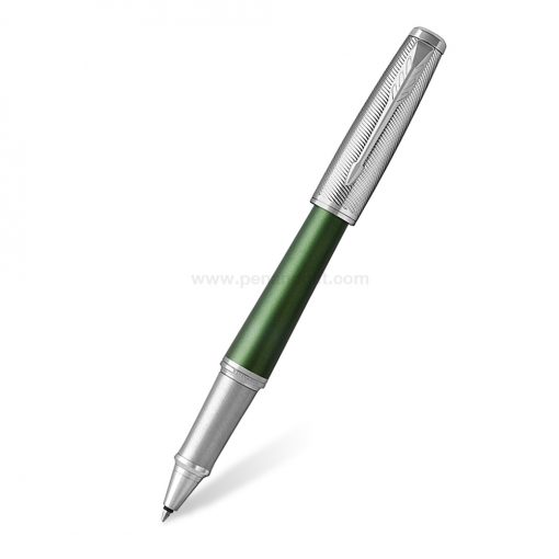 PARKER Urban Premium Rollerball Pen Green CT - ปากกาโรลเลอร์บอลป๊ากเกอร์ เออร์เบิน พรีเมี่ยม กรีน ซีที สีเขียวคลิปเงิน