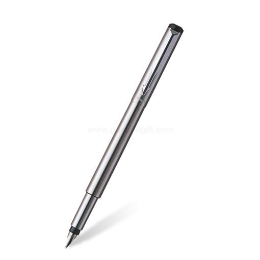 PARKER Vector Fountain Pen Stainless Steel - ปากกาหมึกซึมป๊ากเกอร์ เวคเตอร์ สแตนเลสสตีล สีเงิน