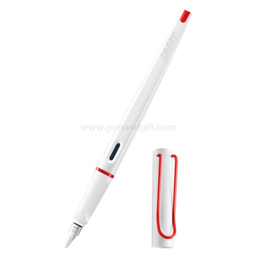 LAMY Joy White with Red Clip Fountain Pen Special Edition 2019-1