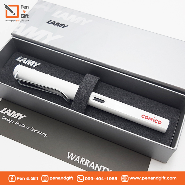 ตัวอย่างงานพรีเมี่ยม-ปากกา lamy สลักชื่อ